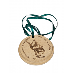 Medal drewniany 120 mm  z grawerem laserowym
